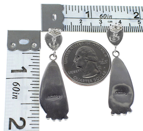 Multicolor Jewelry Sterling Silver Post Dangle Earrings AX94687